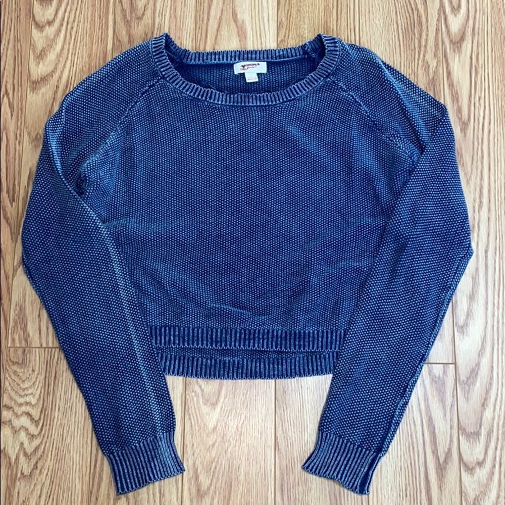 Arizona Jeans Co. denim cropped sweater
